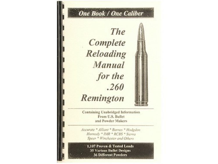 Loadbooks USA "260 Remington" Reloading Manual