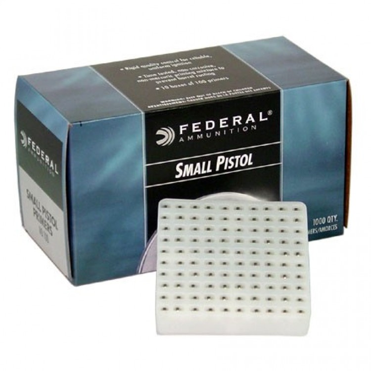 Federal Small Pistol 100 Primers 1 000 Count Reloading Unlimited   FEDSP1 750x750 