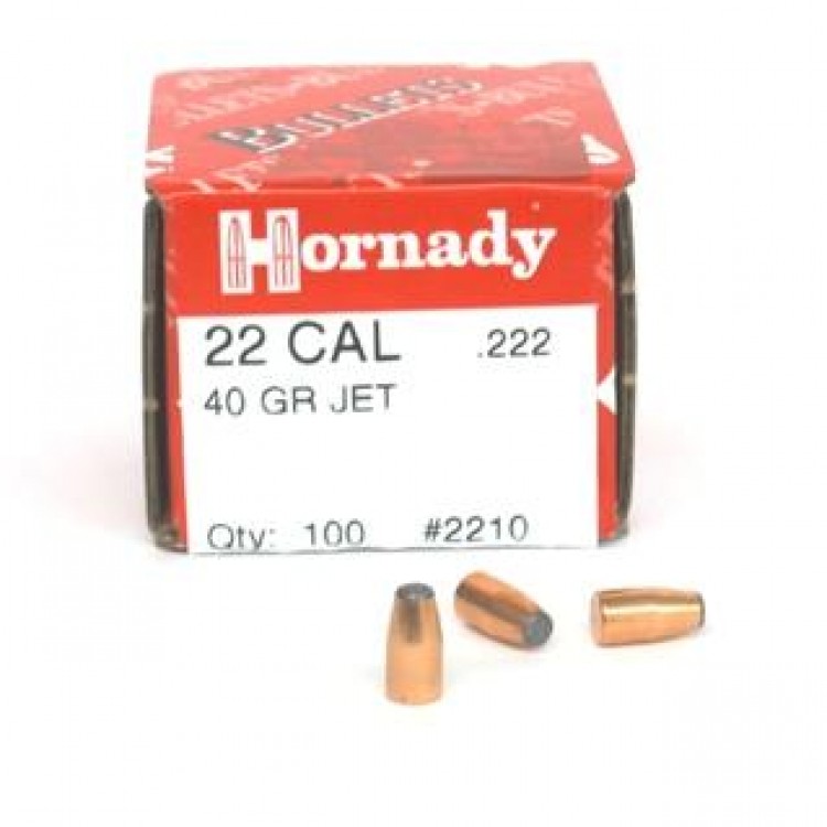 Hornady Rifle Bullets 22 cal (.222") 40gr JET - 100/bx