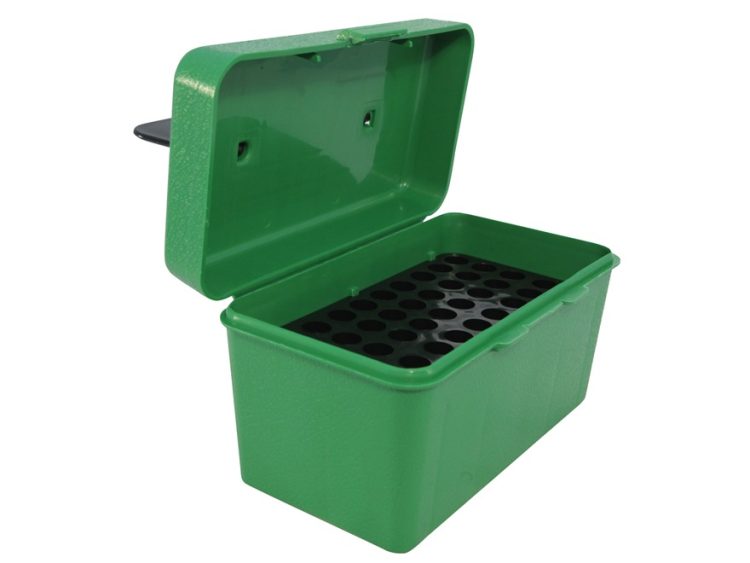 MTM Deluxe Flip-Top Ammo Box with Handle 22-250 Remington, 243 Winchester, 308 Winchester 50-Round - Green
