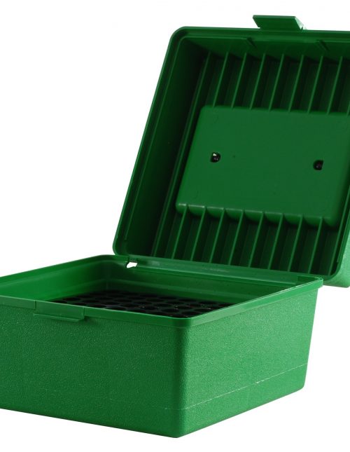 MTM Deluxe Flip-Top Ammo Box with Handle 22-250 Remington to 458 Winchester - Green