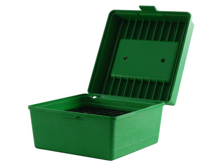 MTM Deluxe Flip-Top Ammo Box with Handle 22-250 Remington to 458 Winchester - Green