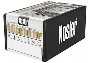Nosler RIfle Bullets 6.5mm (.264") 100gr Ballistic Tip - 100/ct