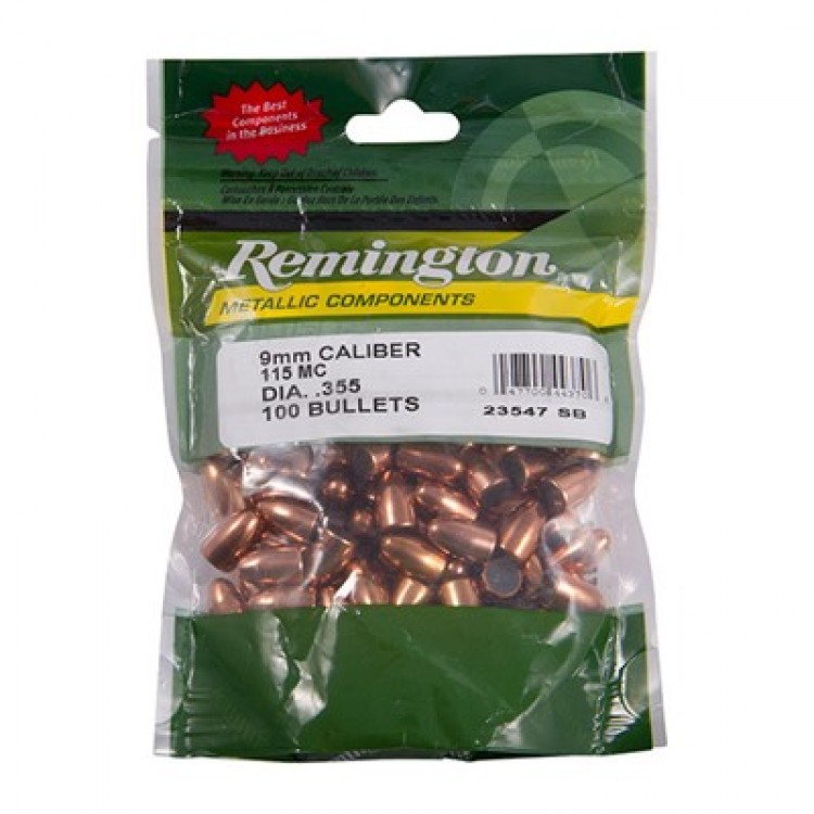 Remington Handgun Bullet 9mm (.355") 115gr 100/bag