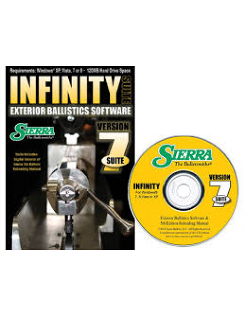Sierra Infinity Suite "Infinity Exterior Ballistic Software Version 7 and 5th Edition Manual" CD-ROM