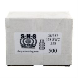 SNS Cast Bullets 38/357 cal (.358") 158gr SWC 500/bx