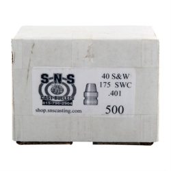 SNS Cast Bullets 40 cal (.401") 175gr SWC 500/bx