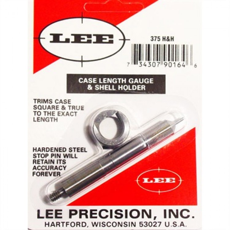 Lee Case Length Gage and Shellholder 375 H&H Magnum
