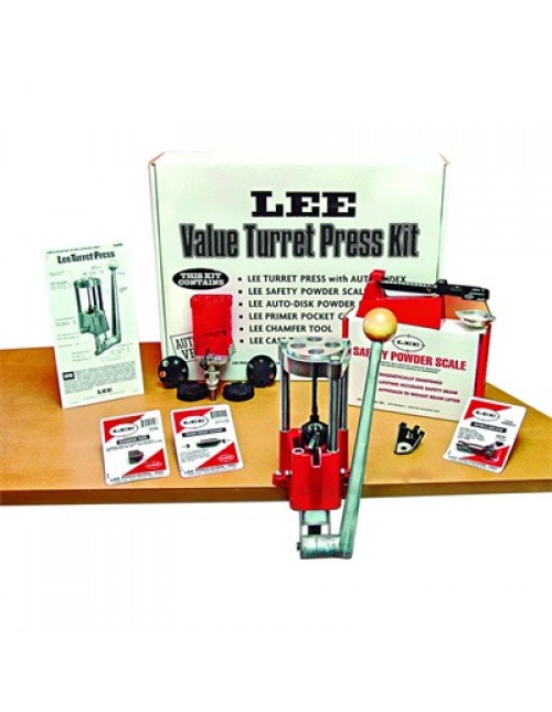Lee 4 Hole Turret Press with Auto Index Value Kit