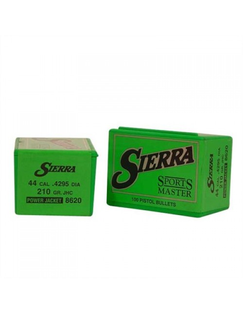 Sierra Bullets 44 cal (.4295") 210gr Sports Master JHC 100/bx