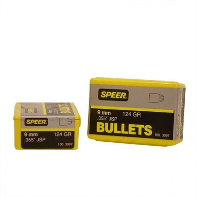 Speer Bullet 9mm (.355") 124gr SP 100/bx