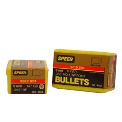 Speer Bullet 9mm (.355") 147gr GDHP 100/bx