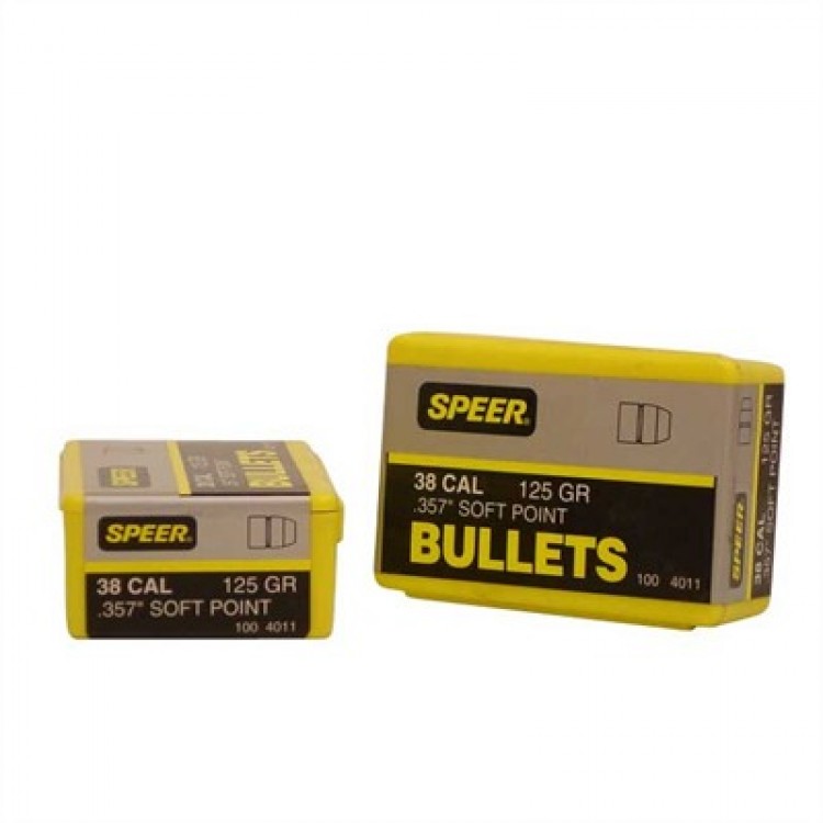 Speer Bullet 38/357 (.357") 125gr JSP 100/bx