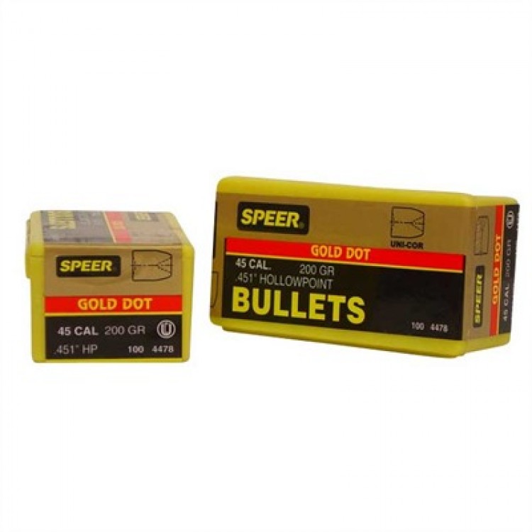 Speer Bullet 45 cal (.451") 200gr GDHP 100/bx