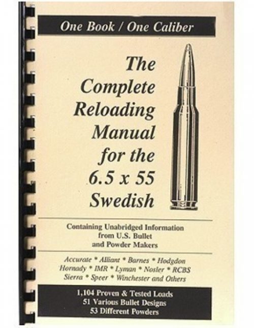 Loadbooks USA "6.5x55mm Swedish Mauser" Reloading Manual