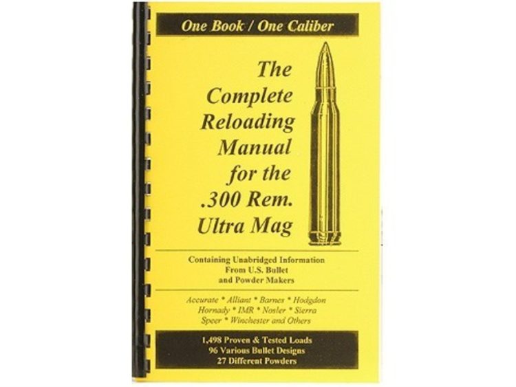 Loadbooks USA "300 Remington Ultra Magnum" Reloading Manual
