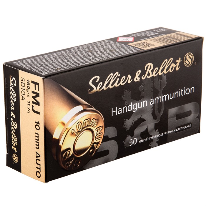 S+B Ammo 10mm 180gr FMJ 50Rds/Box 20Box/Case – Reloading Unlimited