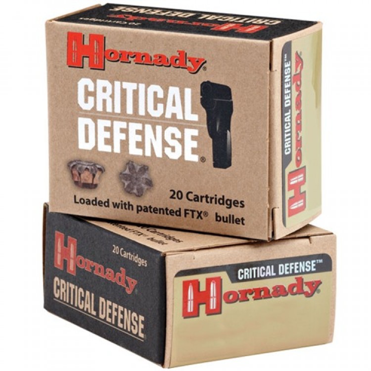 Hornady FTX Critical Defense 40 S&W 165gr 20/bx – Reloading Unlimited