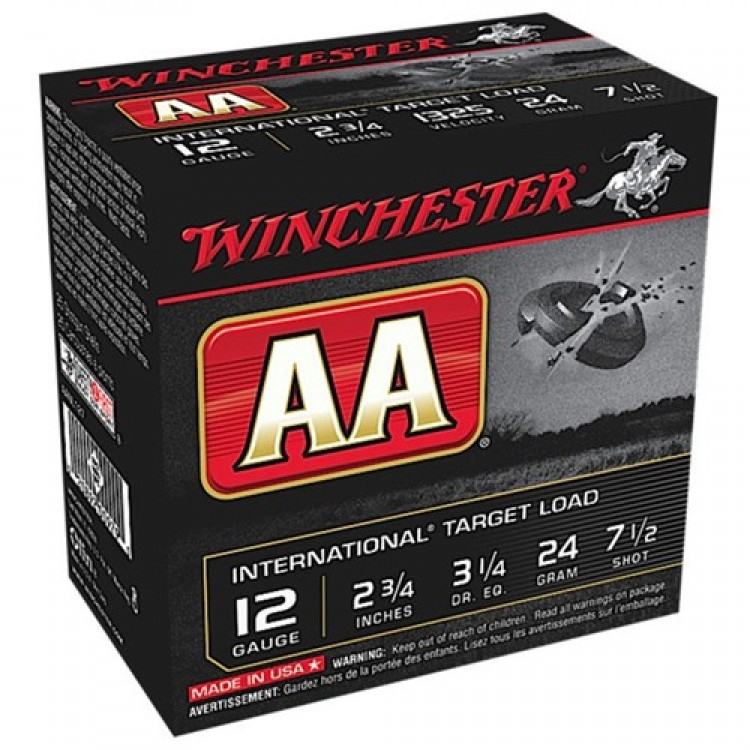 Winchester AA International Target Load 12ga 2.75” 24gm #7.5 ...